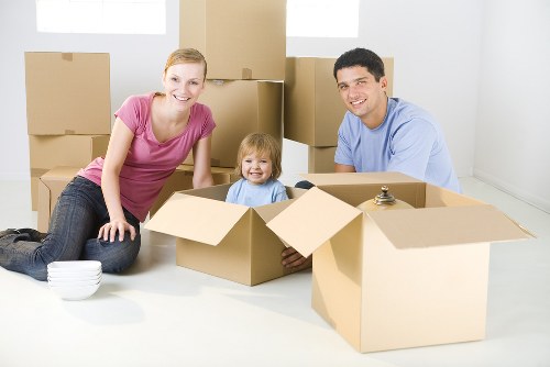 Removal team planning a home move in Brixton outside a residential property