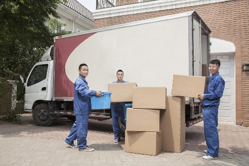 Commercial moving team planning a business relocation in Brixton