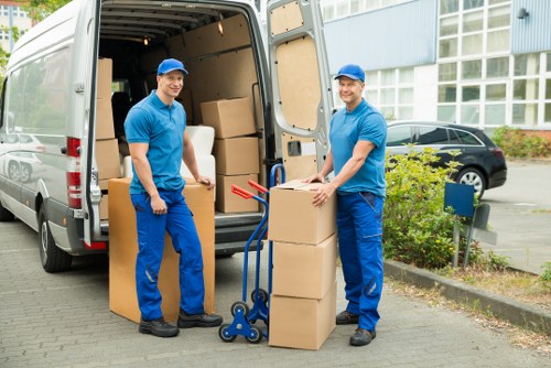 Customer booking details and confirmation for a house move