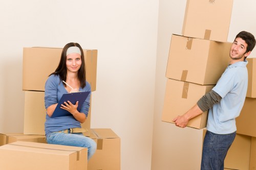 Unpacking boxes and setting up a new Brixton home
